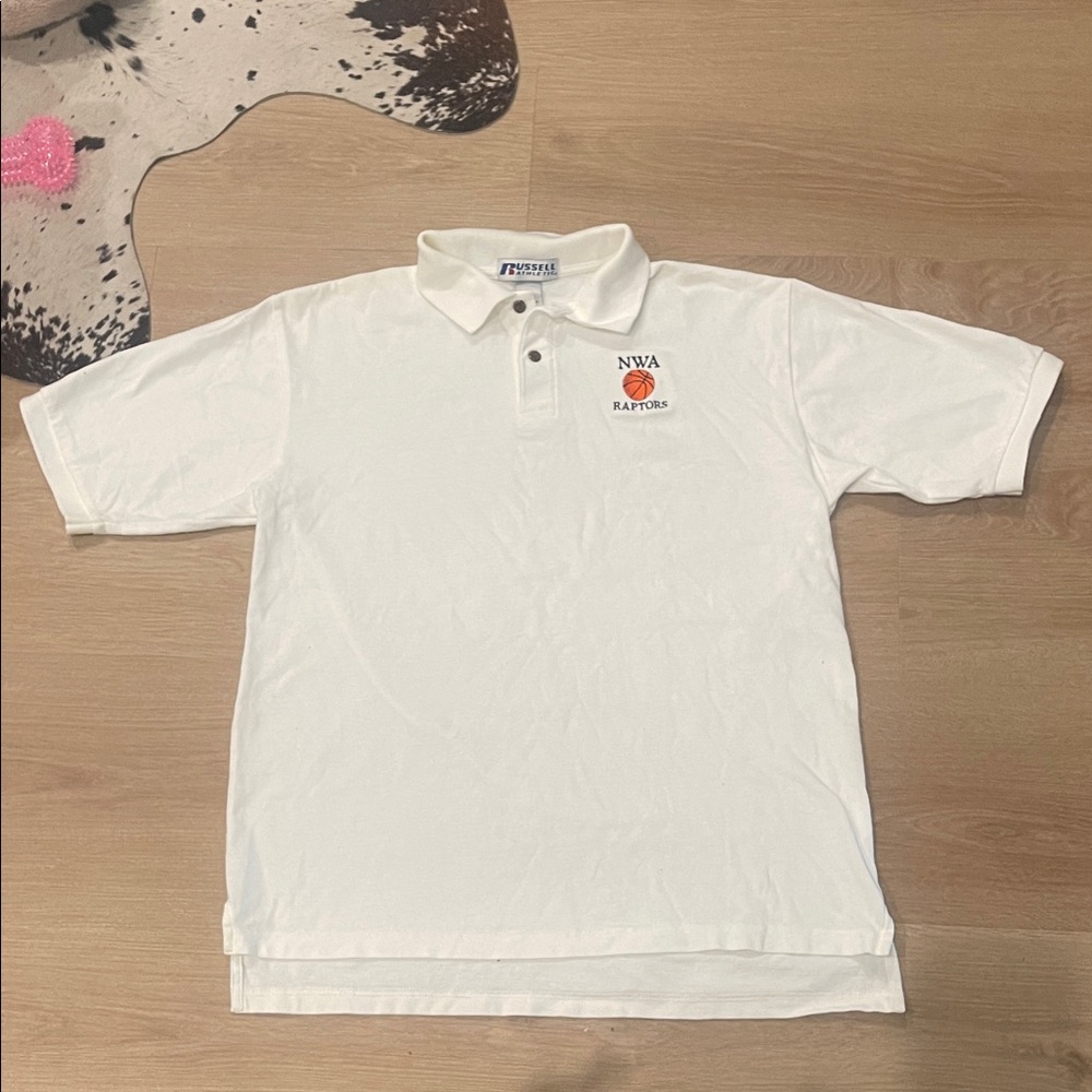 Russell Athletic White Polo Shirt